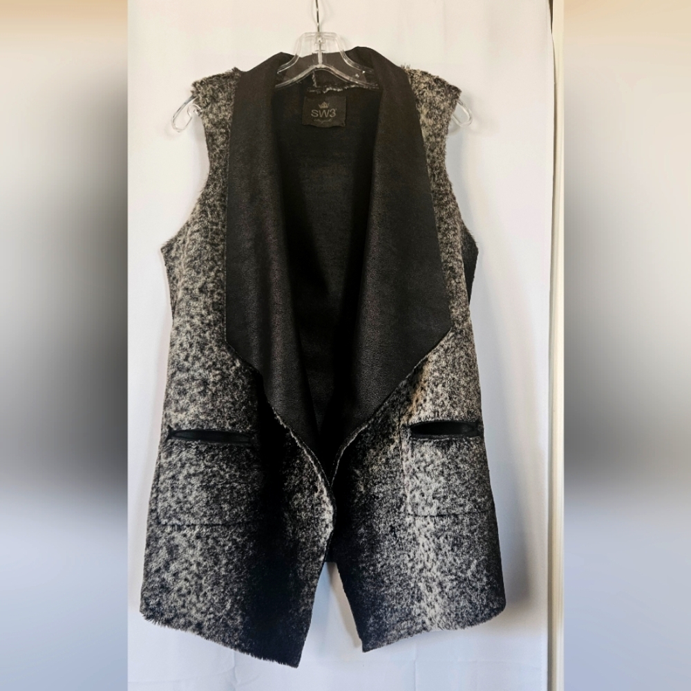 SW3 Bespoke Faux Fur Vest Size Medium
